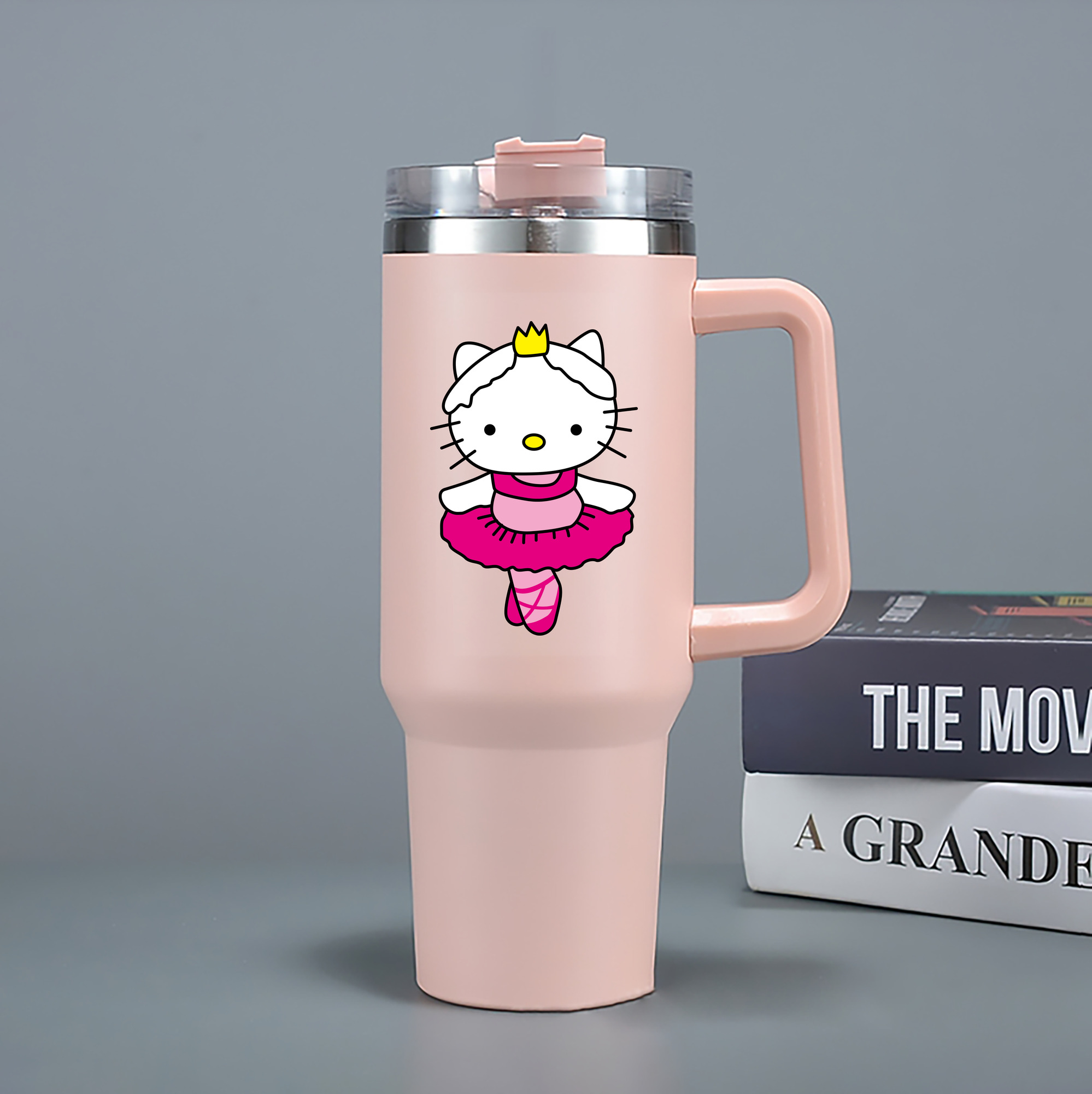 （画像用） Hello Kitty ハローキティ 1200mL車用タンブラー（カラープリント）